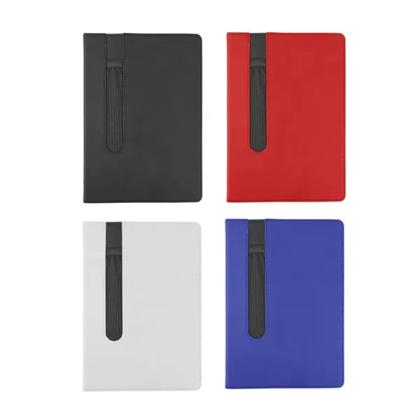PU Leather Notebook with Zipper Pen Slot and Custom Logo