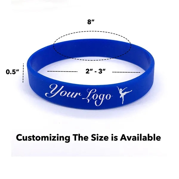 Silicone Wristbands Blank Rubber Bracelets