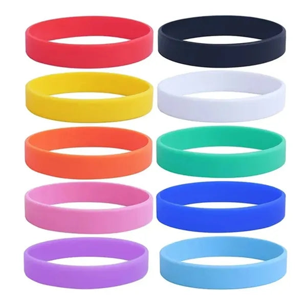 Silicone Wristbands Blank Rubber Bracelets