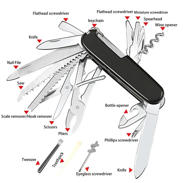 Stainless Steel Multi Tool Pocket Knife