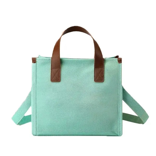 Canvas Tote Bag with Crossbody Strap for Gifts Daily Use