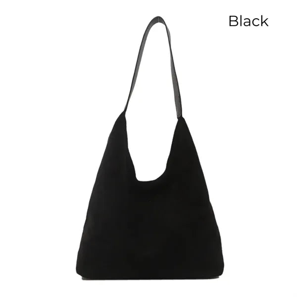 Faux Suede Bucket Bag for Women Adjustable Strap Daily Use