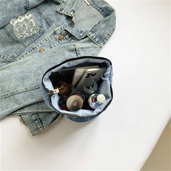 Small Denim Handbag for Women Daily Casual Use