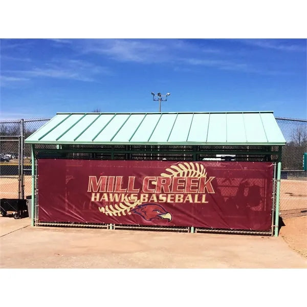 12 oz. Mesh Vinyl Banner DOUBLE SIDED Blackout