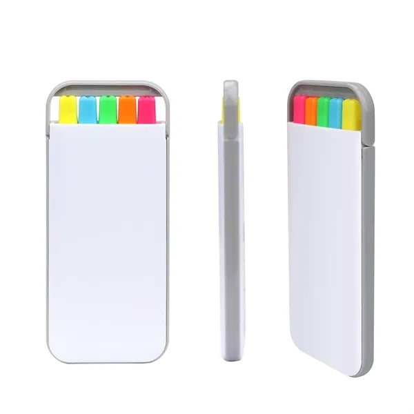 5 in 1 Colors Highlighter Set W/ Case