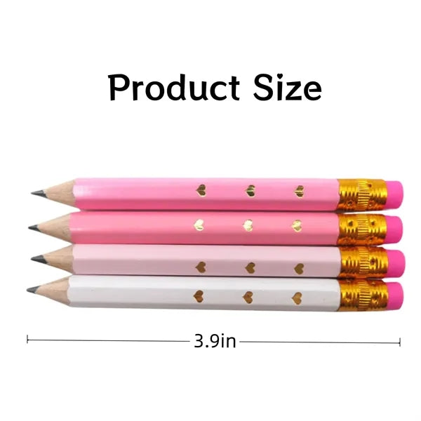 4 Inch Baby Shower Mini Golf Wooden Pencils for Activities