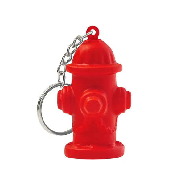 Fire Hydrant Shape Stress Ball Keychain