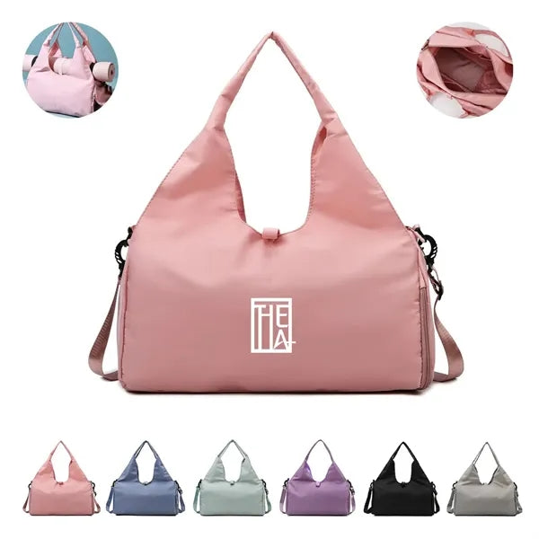 Waterproof Gym Yoga Tote Bag with Shoes Compartment