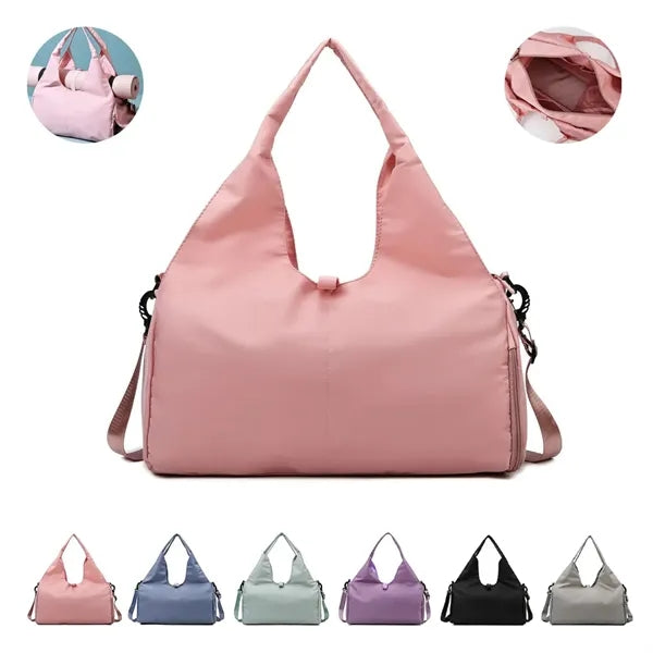 Waterproof Gym Yoga Tote Bag with Shoes Compartment