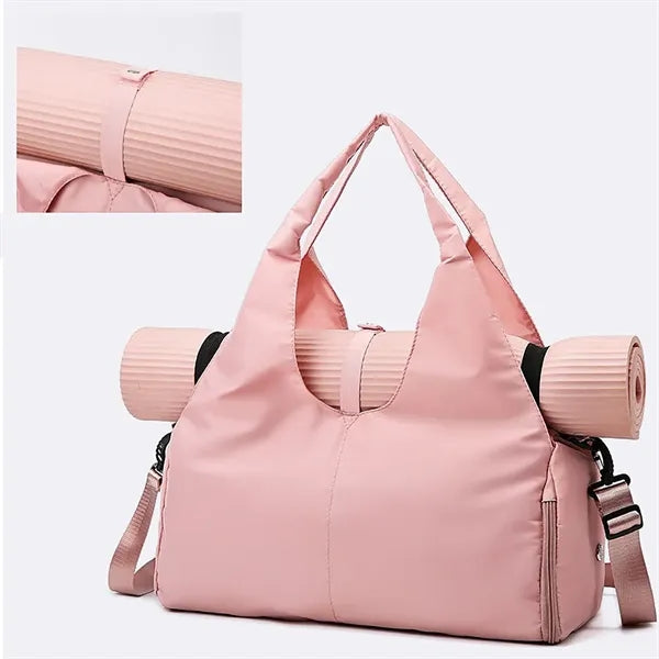 Waterproof Gym Yoga Tote Bag with Shoes Compartment