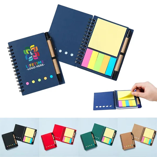 Sticky Notes Spiral Notebook