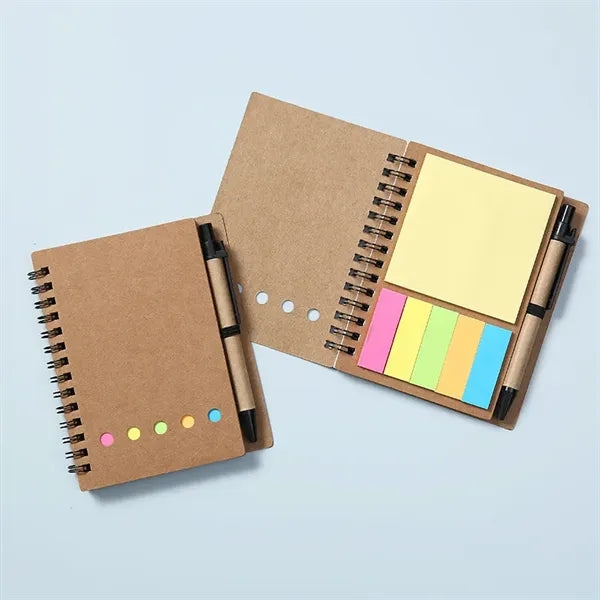 Sticky Notes Spiral Notebook