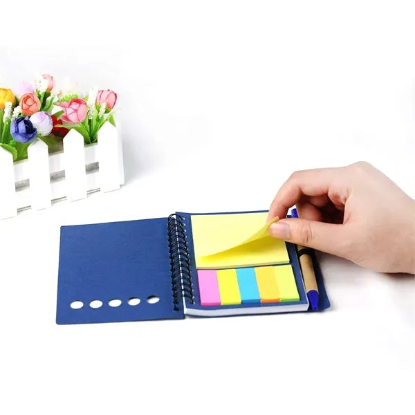 Sticky Notes Spiral Notebook