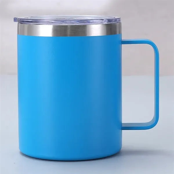 12 Oz. Stainless Steel Insulated Coffee Mug W/ Handle