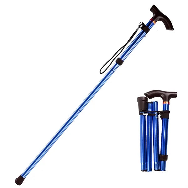 Foldable 5 Section Walking Stick