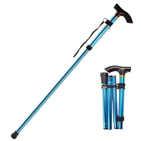 Foldable 5 Section Walking Stick
