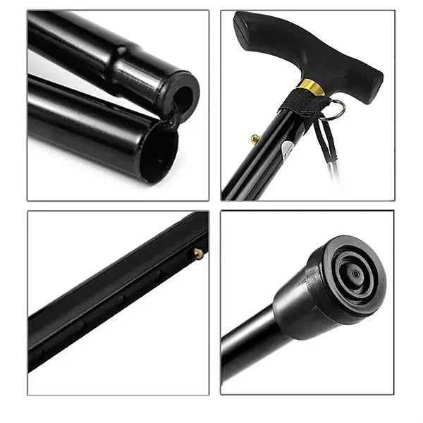 Foldable 5 Section Walking Stick
