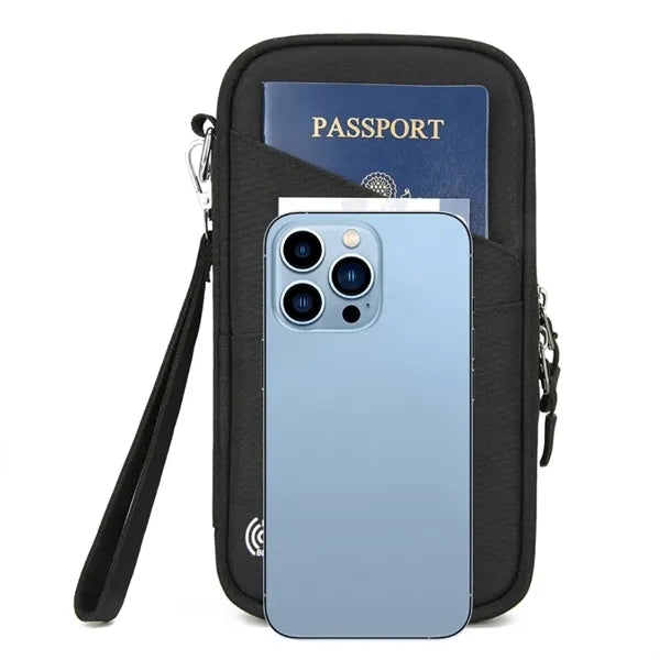 RFID Blocking Passport Travel Organizer Bag