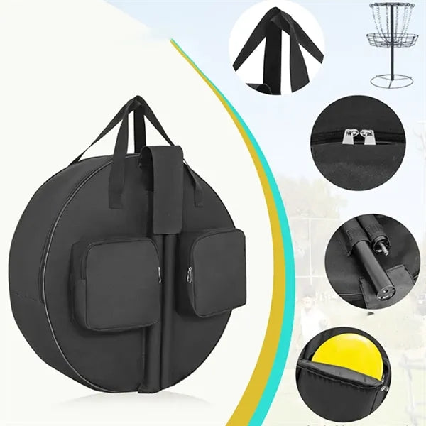 Portable Disc Golf Target Set with Carrying Bag