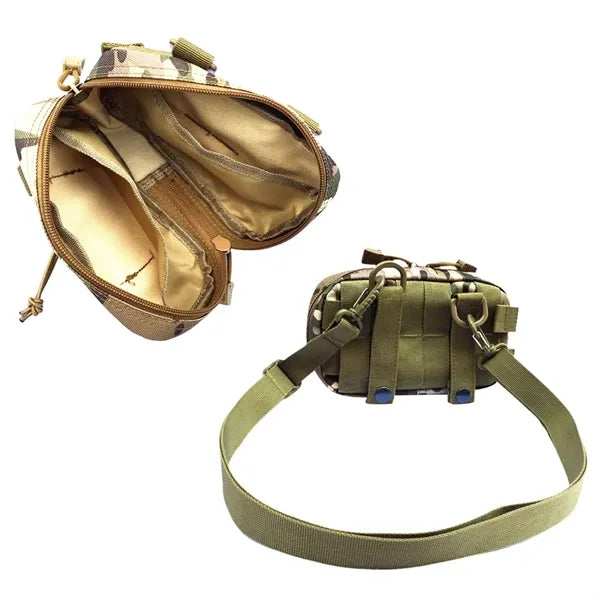 Tactical Molle Utility Pouch with Elastic Cord Design