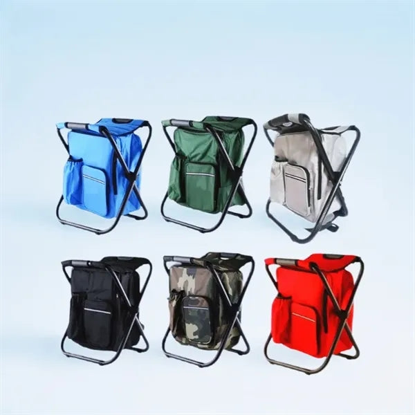 Collapsible Backpack Chair with Insulated Cooler