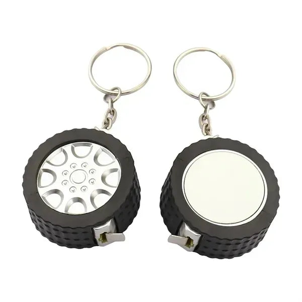 Mini Tyre Tape Measure Keychain Ruler