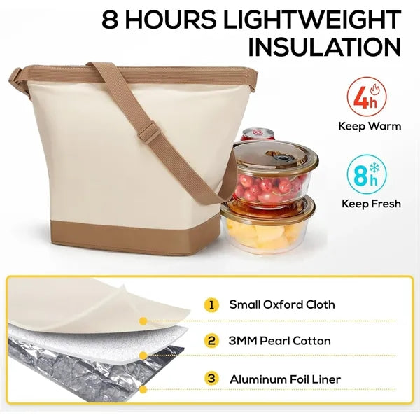 Foldable Tote Insulated Lunch Bag