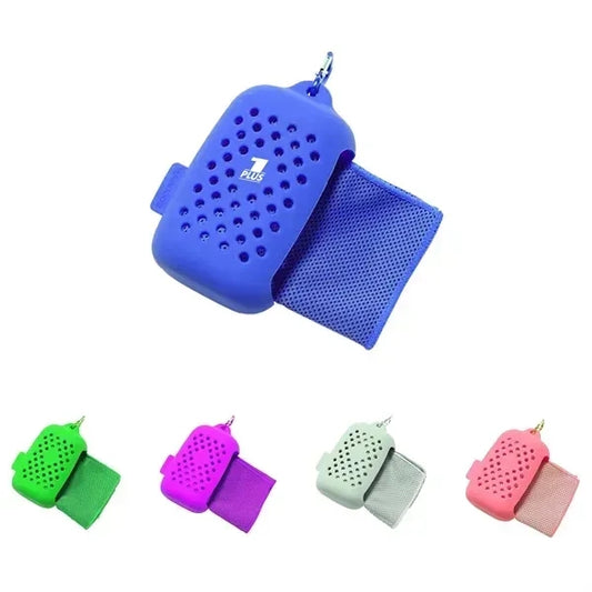 Super Dry Cooling Towel In Silicone Case