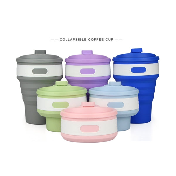 12oz Silicone Folding& collapsible coffee MUGS/CUPS