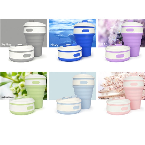12oz Silicone Folding& collapsible coffee MUGS/CUPS