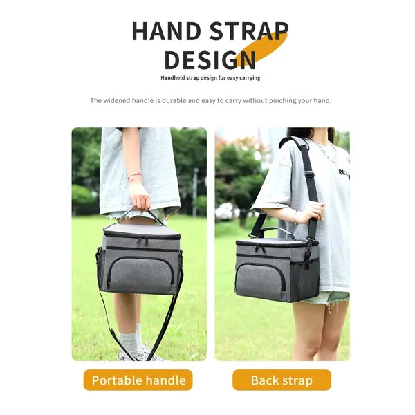 Insulated Lunch Bag with Adjustable Shoulder Strap