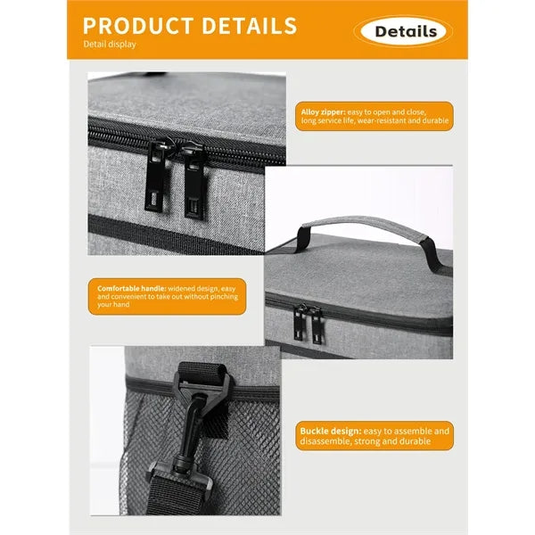 Insulated Lunch Bag with Adjustable Shoulder Strap