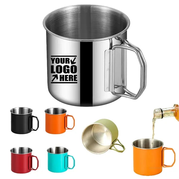Camping Foldable Stainless Steel Mug