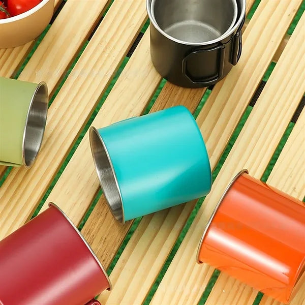 Camping Foldable Stainless Steel Mug