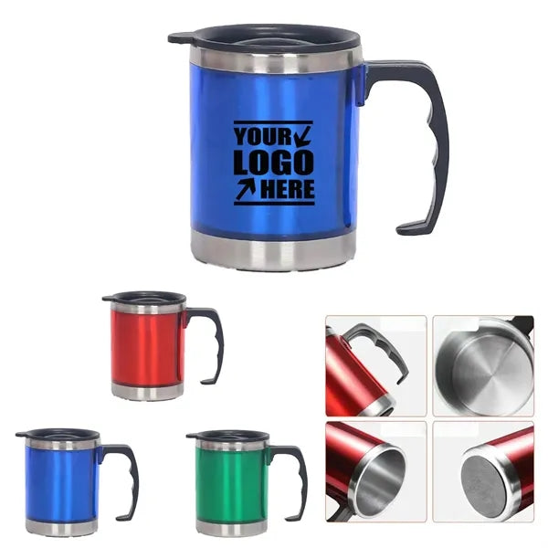 Stainless Steel Business Mug With Lid