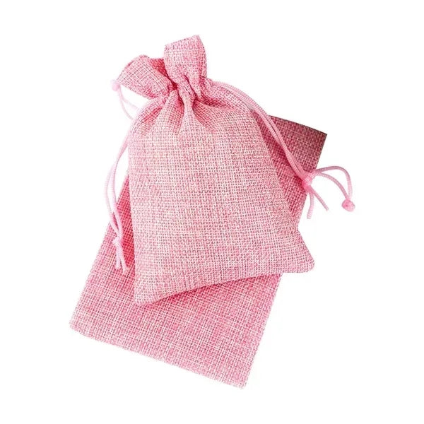 Burlap Gift Drawstring Pouch