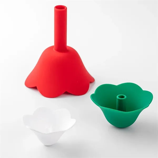 Silicone Flower Kitchen Funnel Set of 3