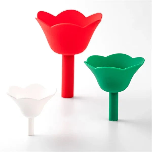 Silicone Flower Kitchen Funnel Set of 3