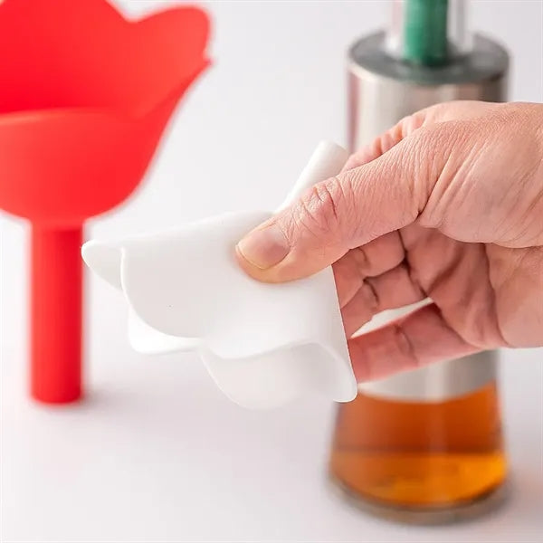 Silicone Flower Kitchen Funnel Set of 3