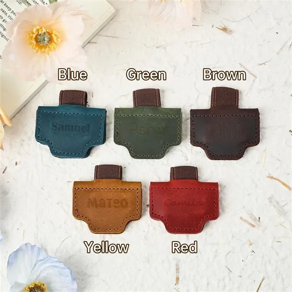 Magnetic Leather Bookmark