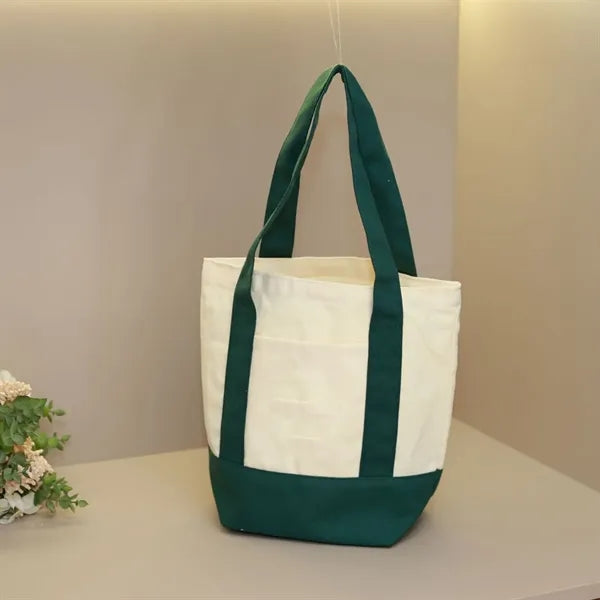 Large Capacity Canvas Tote Bag for Work Travel Shopping