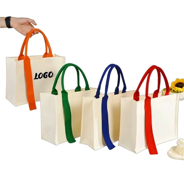 Large Capacity Canvas Tote Bag for Work Travel Shopping