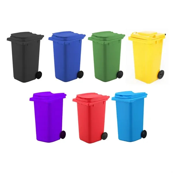 Mini Trash Can Pen Holder with Custom Logo
