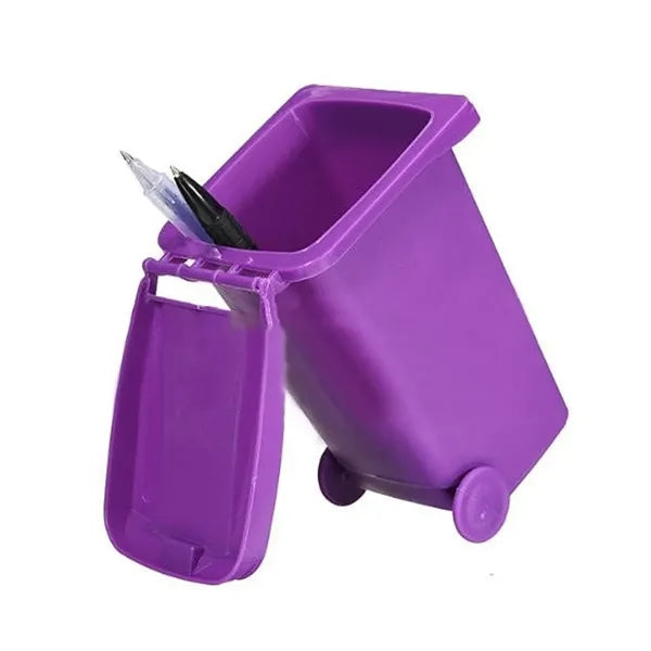 Mini Trash Can Pen Holder with Custom Logo