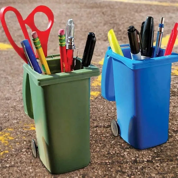 Mini Trash Can Pen Holder with Custom Logo