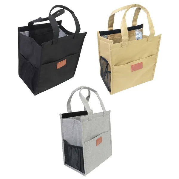 Large Insulated Grocery Tote Bag with Front Pocket