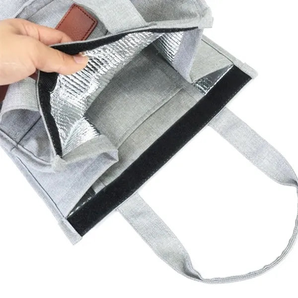 Large Insulated Grocery Tote Bag with Front Pocket