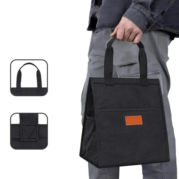 Large Insulated Grocery Tote Bag with Front Pocket