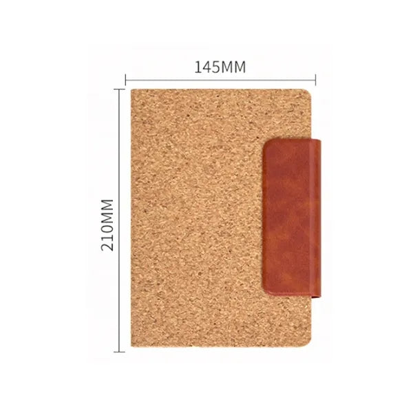 A5 Magnetic Cork Notebook with Custom Logo