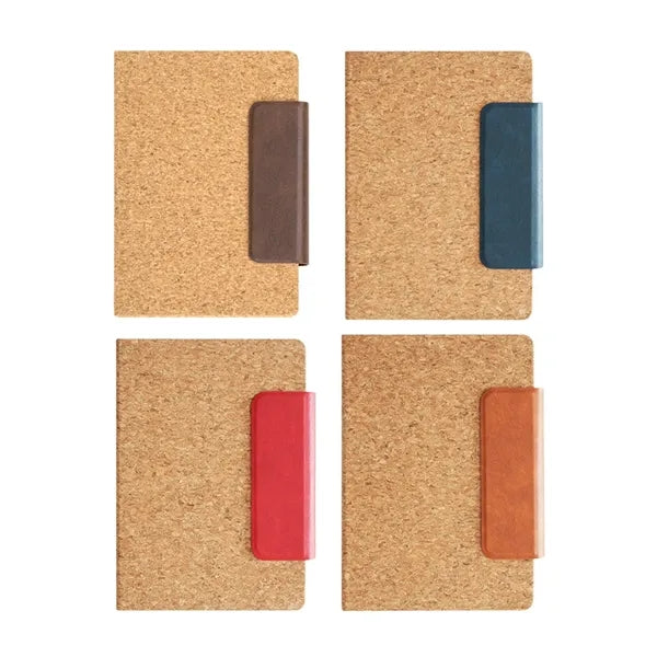 A5 Magnetic Cork Notebook with Custom Logo